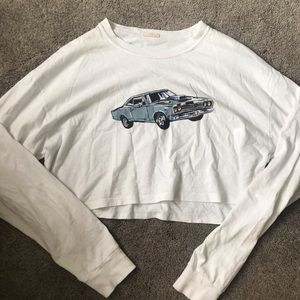 Long Sleeve Brandy Melville Car Shirt